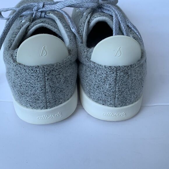 Allbirds wool piper light grey lace up natural fiber shoes woman’s size 10 - Picture 7 of 9